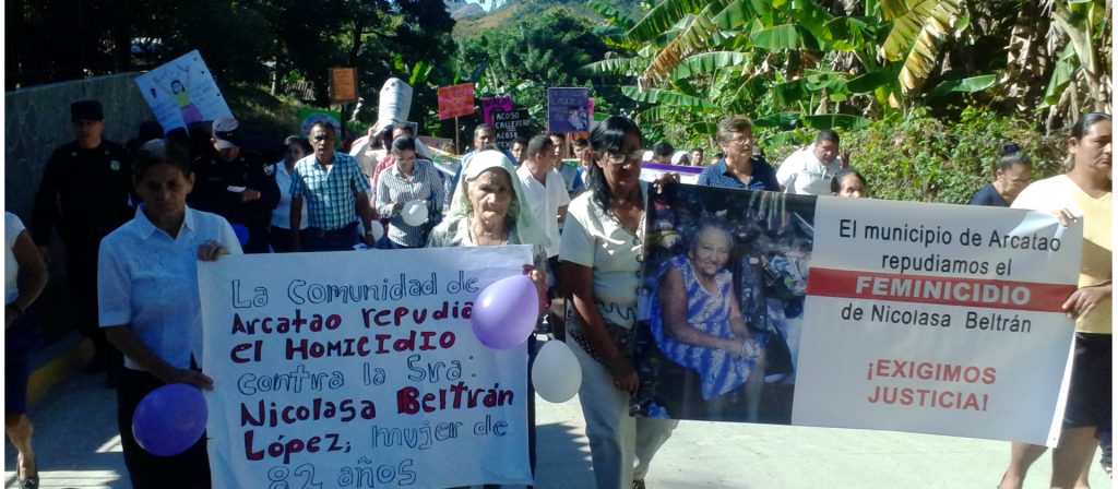 Las mujeres organizadas de Arcatao, dicen no a la violencia