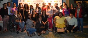 Equipo de Cordes y ASB en la presentación de la Obra de Teatro Inclusivo: Radio Tormenta