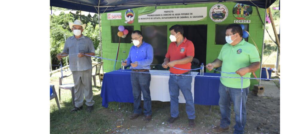 Ayuntamiento de Soria, Tierra Sin Males, CORDES y Alcaldía de Jutiapa, garantizando agua potable a 110 familias rurales.