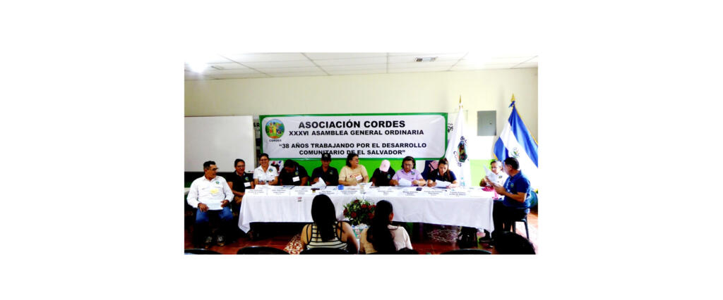 Celebración de la XXXVI Asamblea general ordinaria de la asociación fundación CORDES, realizada en San Pablo Tacachico el 21 de febrero de 2026.